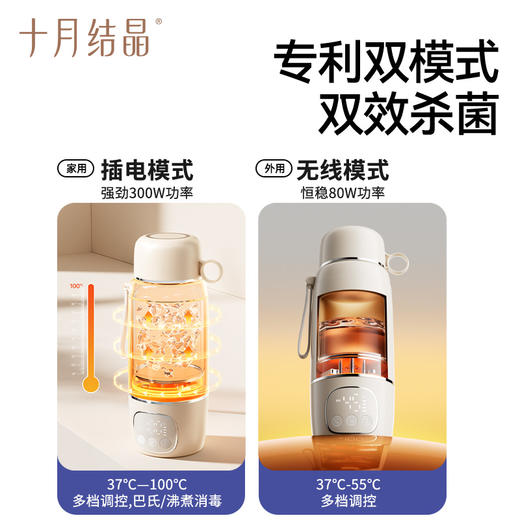 【国补15%】恒温壶婴儿专用无线便携式外出泡奶恒温杯烧水壶调奶神器 商品图3