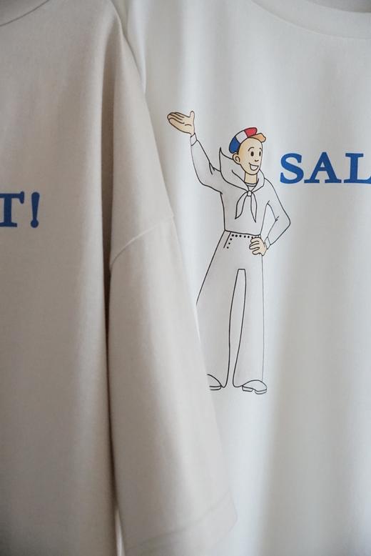 Laboratory 简约圆领中袖T恤(SALUT!你好) 商品图2