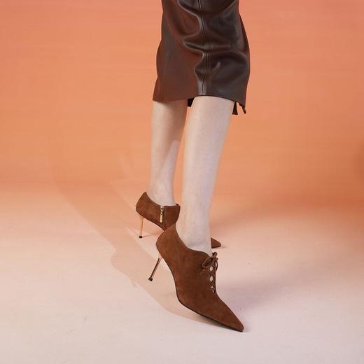 【云粉节】BF楼westory秋季新款法式尖头深口踝靴细高跟 商品图4