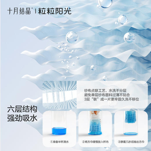 粒粒阳光婴儿口水巾新生儿纯棉超软小方巾洗脸巾纱布毛巾 商品图2