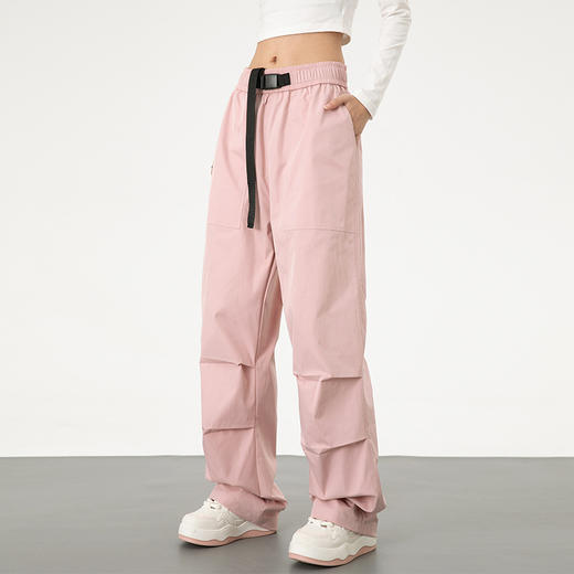 春秋季美式宽松垂感直筒小个子显瘦休闲工装男女装运动裤 商品图2