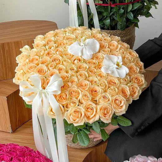 好想抱抱你---66支99支玫瑰蝴蝶兰抱抱篮四选一 商品图2