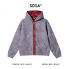 WT201SDSA男士秋冬新款轻奢痞帅男装韩版撞色拉链连帽卫衣百搭时尚外套 商品缩略图1