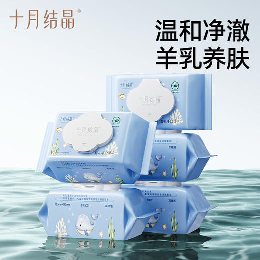 婴儿湿巾新生宝宝手口屁专用儿童大包湿纸巾羊乳精华湿巾 商品图0