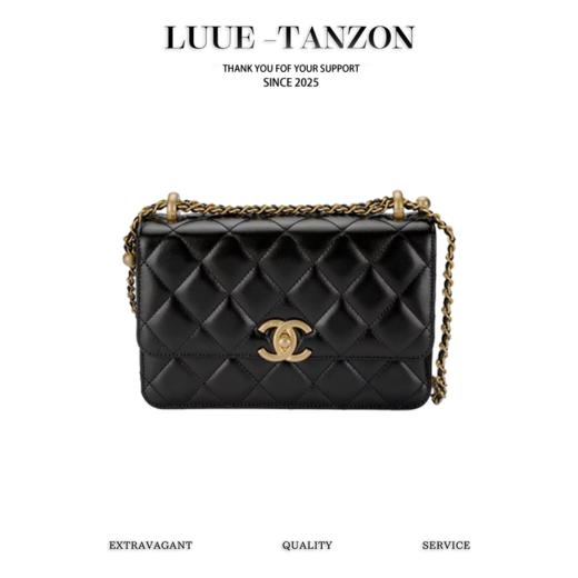 香奈儿 25S原厂小牛皮 双金球 黑色 （LZ） 商品图0