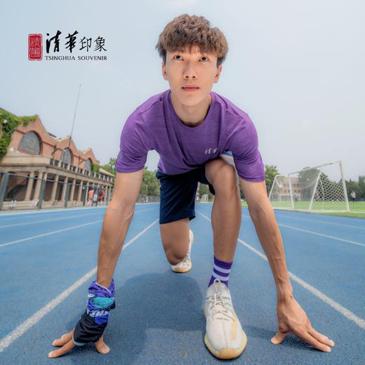 清华文创简约款运动休闲T恤 商品图4