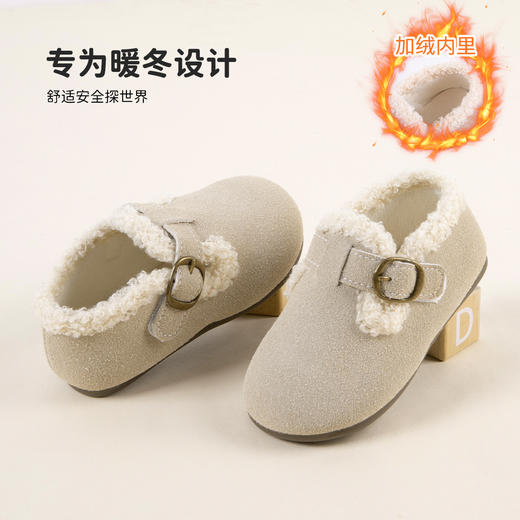 贝贝怡25秋冬新款童鞋女宝柔软学步鞋中小童户外休闲棉鞋ZB4EX004 商品图4