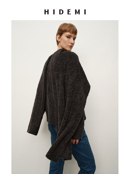 HIDEMI 美利奴圈圈羊毛上衣/围巾 商品图4