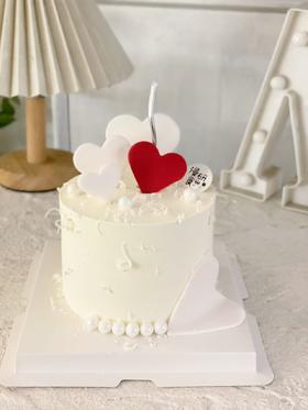 情人节|翻糖爱心蛋糕