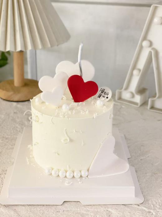 情人节|翻糖爱心蛋糕 商品图0