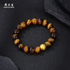 【七夕特惠】周大生足金虎眼石男士手串女黄金黑曜岩木变石手链转运珠生日礼物 商品缩略图7