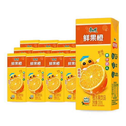 【亚欧超市】康师傅鲜果橙汁 250ml*6/包 商品图0