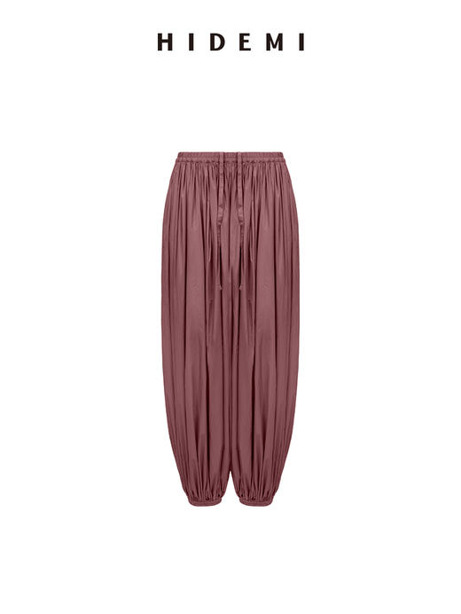 HIDEMI 超轻盈“灯笼裤”系列摩登松紧带褶皱感宽松长裤神裤 商品图8