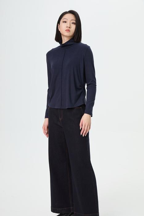 水淼2025冬新款高领宽松密包搞高弹休闲小衫1868 商品图4