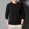 【买1送1 纯棉210g圆领男士长袖T恤】纯色男士打底衫宽松上衣百搭长袖 商品缩略图0