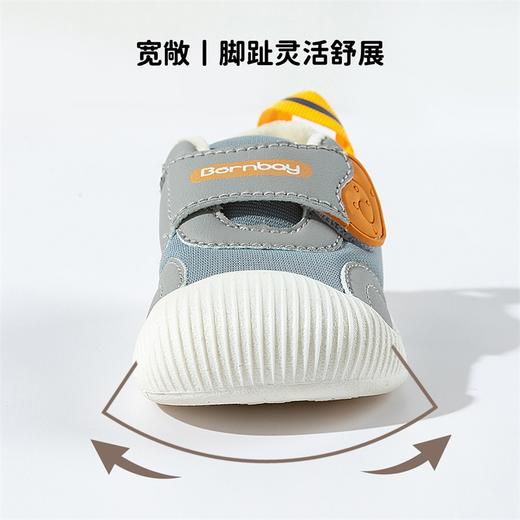 贝贝怡2025春秋新款男女宝宝学步鞋防撞鞋舒适休闲运动鞋魔术贴童鞋ZB4EX014 商品图8