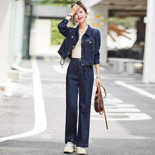 简约时尚大气，韩版休闲潮流两件套裤HR-EBDU7617 商品图1