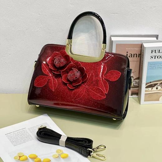 时尚花朵大气手提包女百搭绣花妈妈包QDE2411 商品图2
