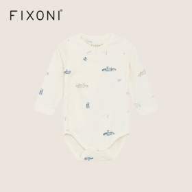 【云优选】FIXONI 婴幼儿印花斜开襟包屁衣-2025新品