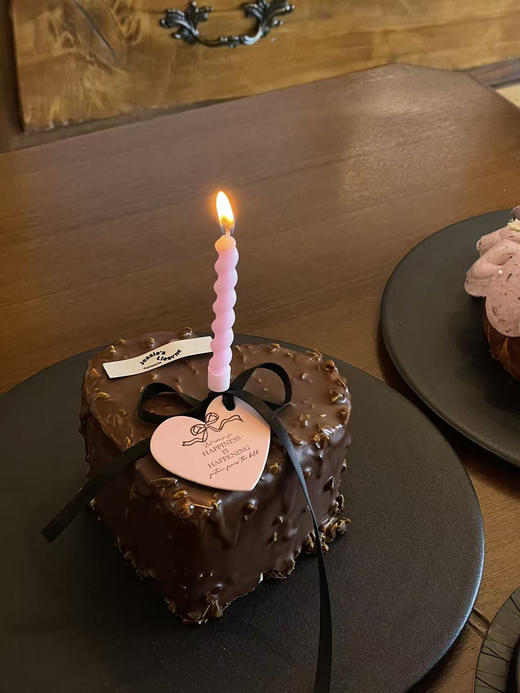 七夕4英寸心形美式红丝绒梦龙蛋糕 商品图0