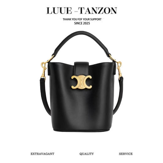 CELINE LOUIS 赛琳 迷你光滑牛皮革手提水桶包（LZ） 商品图0
