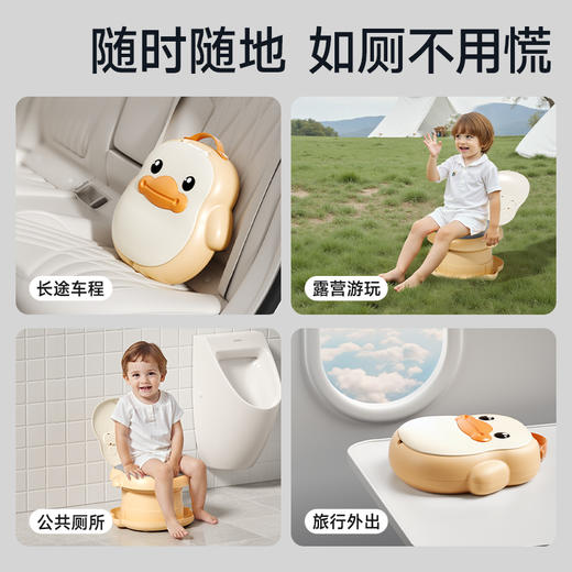 【冬日暖拥】曼龙mloong儿童便携马桶宝宝可折叠尿盆户外旅行神器车载男女宝宝坐便器 商品图1
