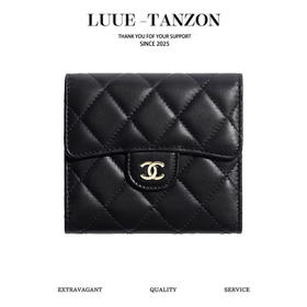 香奈儿 Classic Flap CF 经典小翻盖 羊皮 钱包 女款 黑色(LZ)