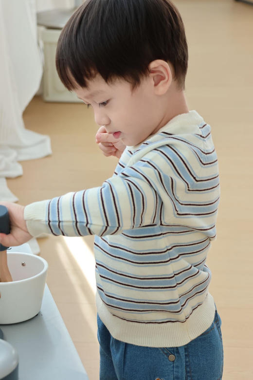 拉夫小马条纹套头针织衫(90-130) 商品图5
