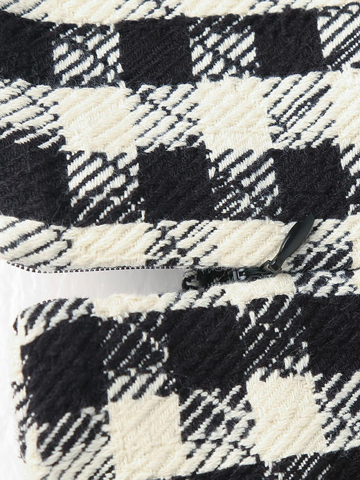 复古风来袭！黑白格纹半身裙，轻松打造时髦造型 商品图3