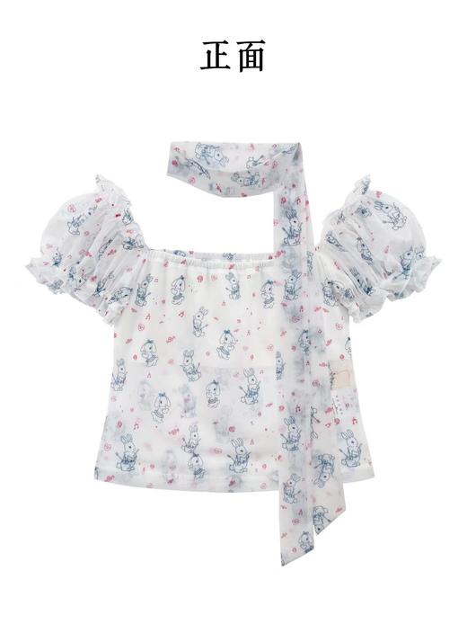 Kaiy Xiao 早秋系列 满月小兔子泡泡袖上衣 商品图2