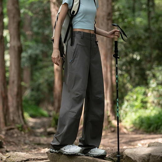 女运动防风防水春夏休闲裤速干直筒工装裤户外软壳登山裤 商品图2