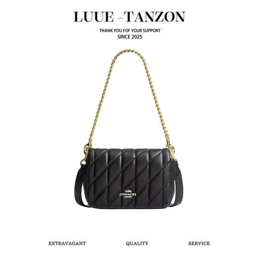 蔻驰的包包设计越发有自己的风格。尤其是今天这款Quinn Bag 链条包（SS) 商品图0