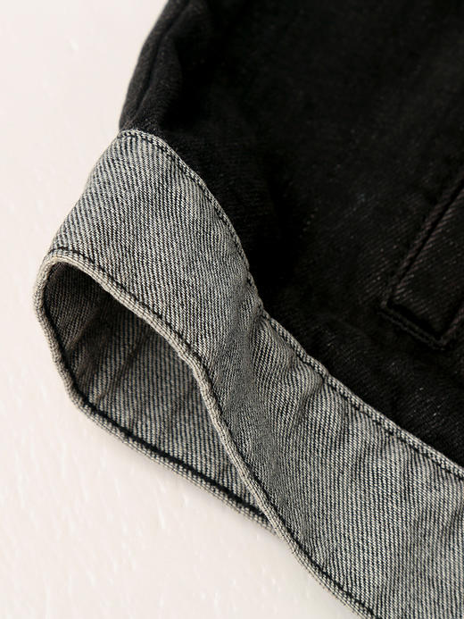 酷感升级！黑色牛仔马甲，打造率性个性穿搭 商品图4