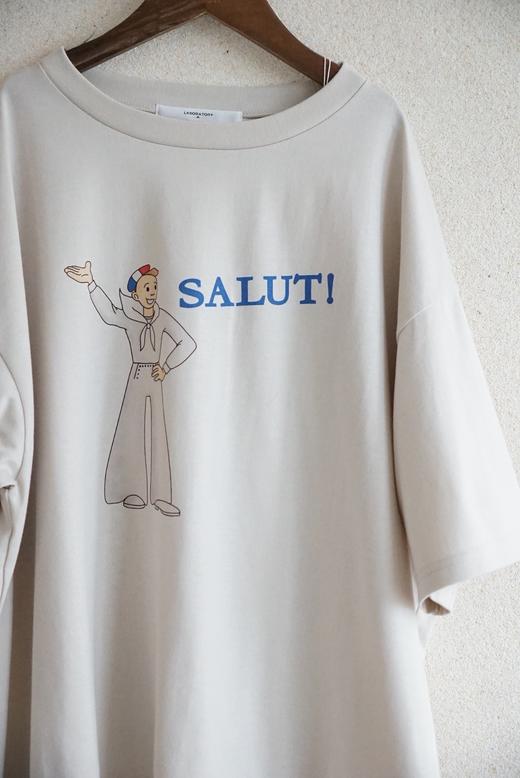 Laboratory 简约圆领中袖T恤(SALUT!你好) 商品图3