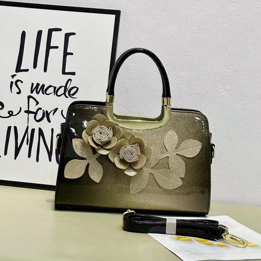 时尚花朵大气手提包女百搭绣花妈妈包QDE2411 商品图3