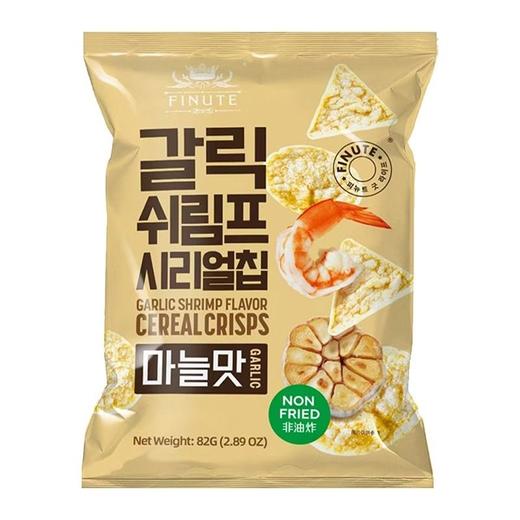 趣莱福FINUTE 非油炸大蒜虾味谷物脆片(膨化食品)  82g/袋 商品图0