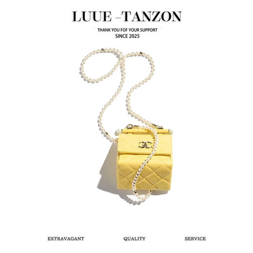 香奈儿 24S 珍珠链mini三角包黑色链条包（LZ） 商品图0