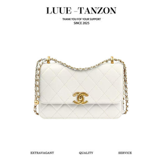 香奈儿  24c 双金球CF mini 19cm白色 （LZ） 商品图0