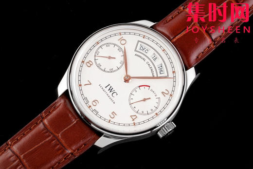 AZ万国葡萄牙系列年历腕表 葡七万年历 男士腕表 集时分针、日期、星期、月份和动显于一身。 商品图1