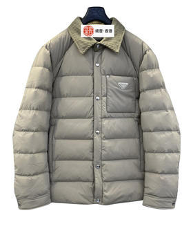 男款三角标口袋羽绒服P00