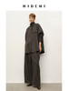HIDEMI 极简衬衫设计感工装口袋毛呢套装 上衣/阔腿裤 商品缩略图0