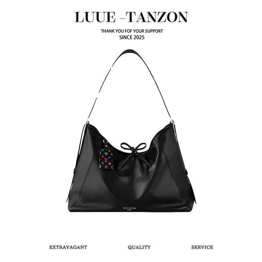 驴家LV x Takashi Murakami村上隆 联名款 Carryall 品牌Logo标识 黑三彩 羊皮革 单肩包 (JPH) 商品图0