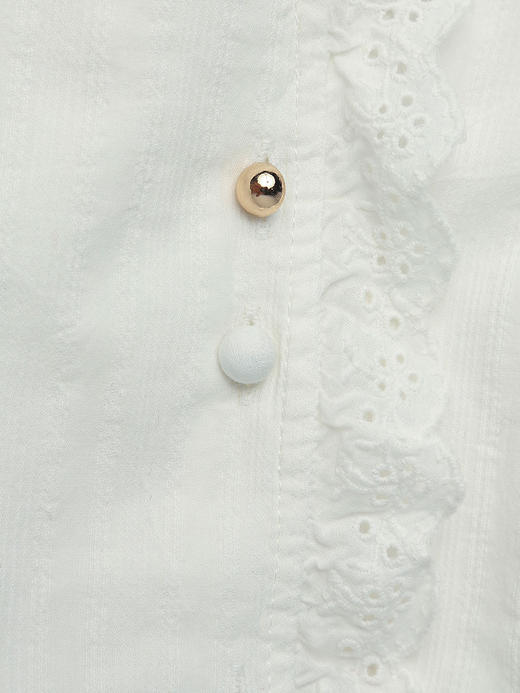 浪漫加分！蕾丝花边白衬衫，演绎法式优雅风情 商品图3