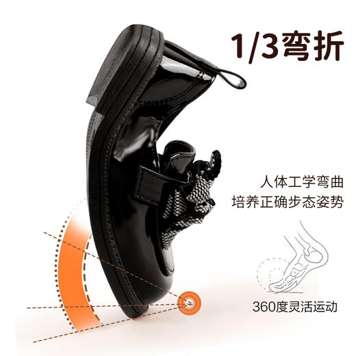 贝贝怡春秋新款女童学步鞋轻便柔软包头鞋休闲皮鞋ZB3EX022 商品图6