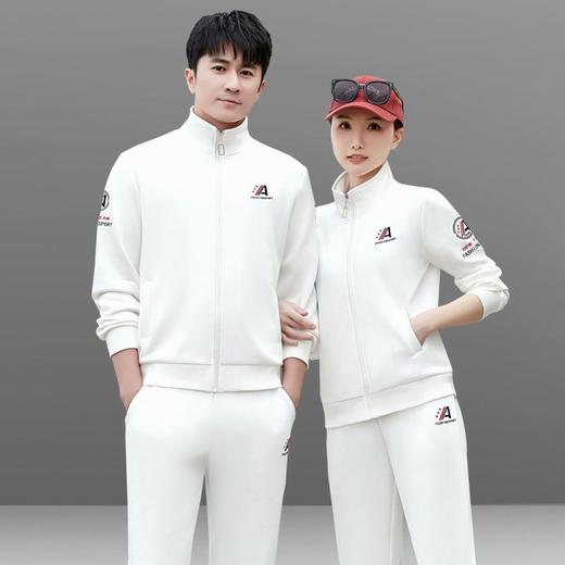 SP57-2618男女同款休闲运动套装情侣春秋2025新款跑步服品牌团体服纯棉大码 商品图1