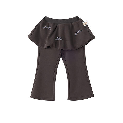 笛莎Deesha 童装女童裤子2025冬新款女童甜美蝴蝶结花苞裙长裤 商品图4