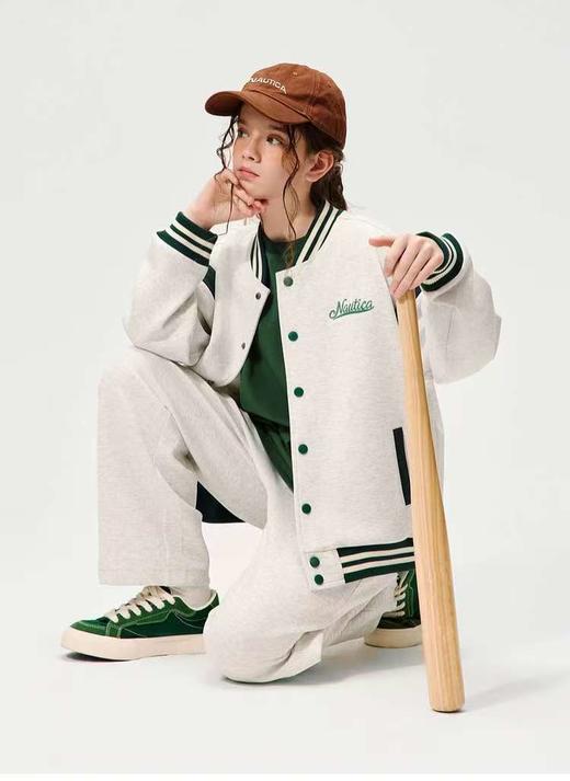 【春上新】8楼NAUTICA/诺帝卡童装 男童女童棒球服春秋款运动外套学院风空气层  吊牌价  539元   活动价  458元 商品图3