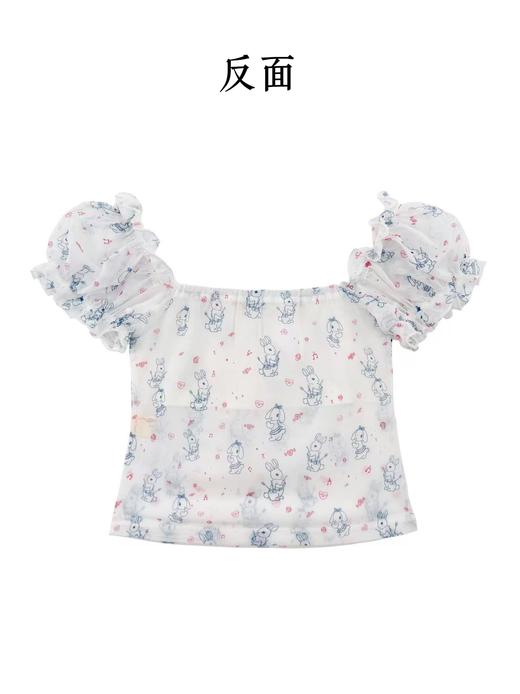 Kaiy Xiao 早秋系列 满月小兔子泡泡袖上衣 商品图4