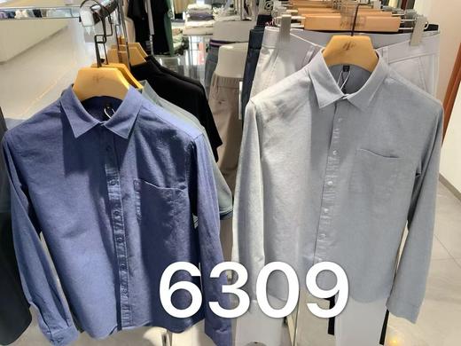 男装25秋冬新品休闲翻领长袖衬衫2219-6309 商品图0