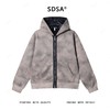 WT201SDSA男士秋冬新款轻奢痞帅男装韩版撞色拉链连帽卫衣百搭时尚外套 商品缩略图1